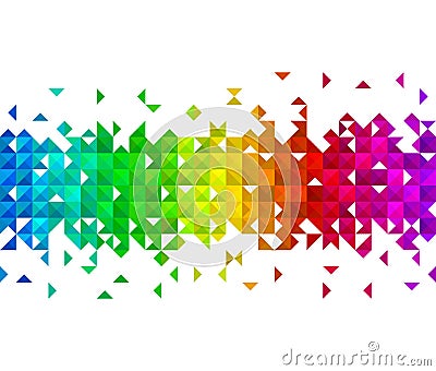 Triangle mosaic background Stock Photo