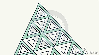 Triangle outline, basic geometric shape vector design Generative AI Vector Illustration