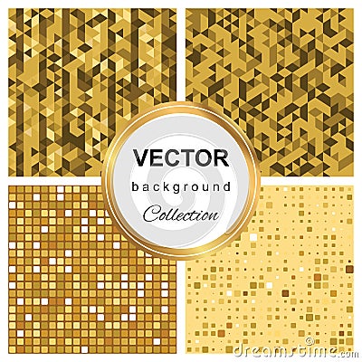 Triangle pattern mosaic background Vector Illustration