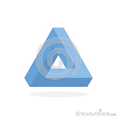 triangle polygon logo image. vector illustration Vector Illustration