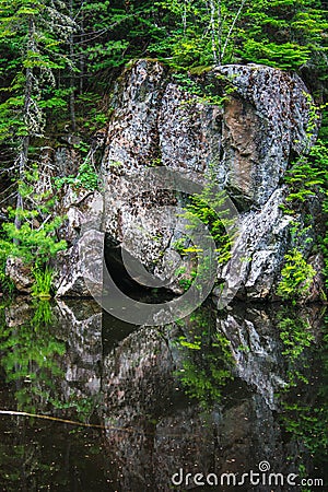 Triangle reflection Stock Photo