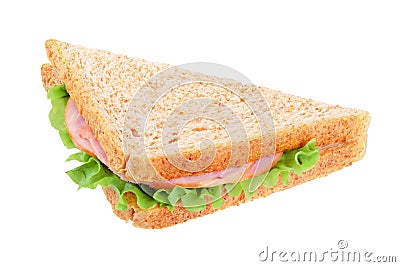 Triangle sandwich isolated Stock Photo