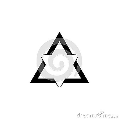 Triangle star shape logo Stock Photo