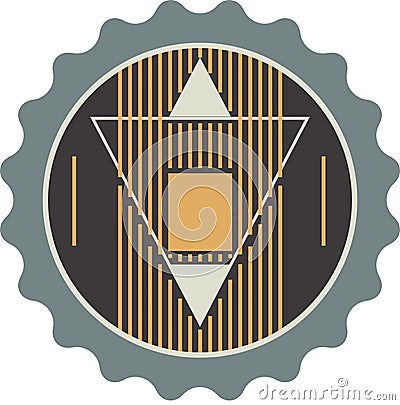 Triangle Technology Company Logotype. Vector Illustration Vector Illustration