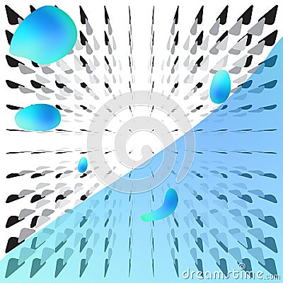 Triangle, trigon or delta vector burst background for web layout Vector Illustration