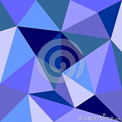 Triangle vector background or seamless grey, blue, white and navy pattern. Flat surface wrapping geometric mosaic for wallpaper or Vector Illustration