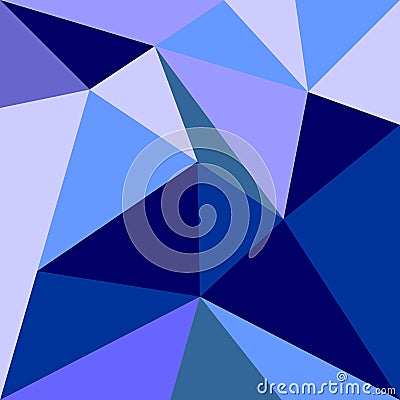 Triangle vector background or seamless grey, blue, white and navy pattern. Vector Illustration