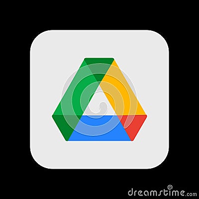 Google Drive Vector Logo App Icon Vector Illustration