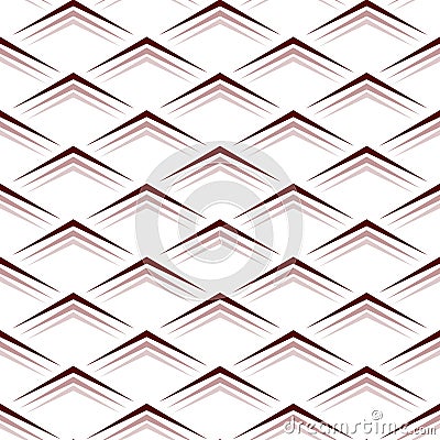 Triangle volume geometric seamless pattern Vector Illustration