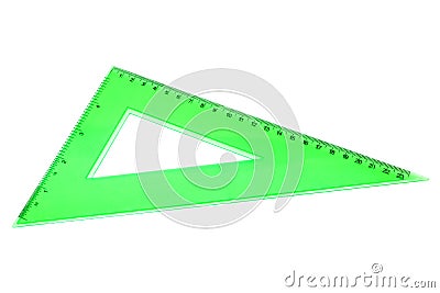 Triangle on a white background Stock Photo