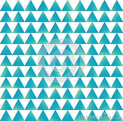 Triangles with a blue gradient. Seamless vector pattern for your design, textiles, and more. Vector Cartoon Illustration