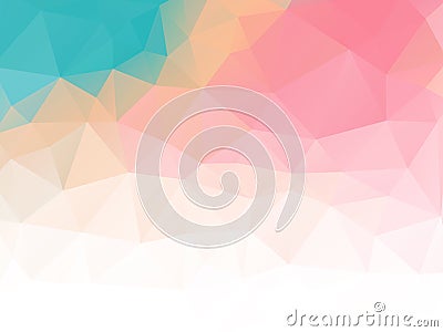 Triangular abstract background pastel colored Vector Illustration