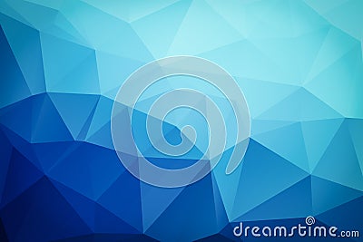 Triangular blue abstract background Stock Photo