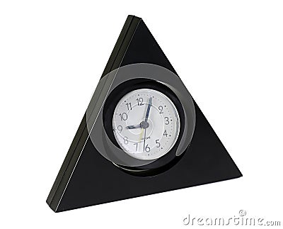 The triangular clock Stock Photo