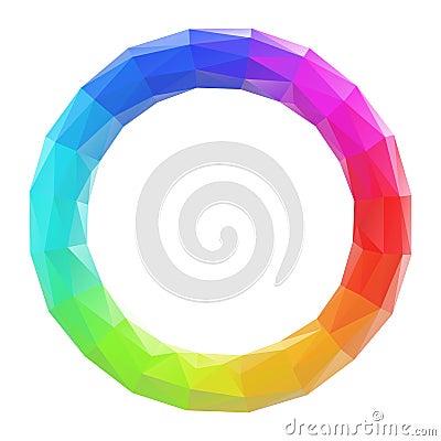 Triangular colorful ring Stock Photo