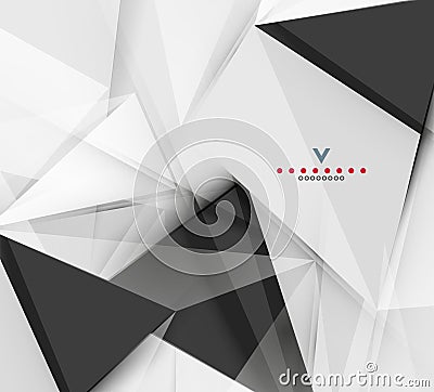 Triangular modern abstract background Vector Illustration