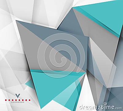 Triangular modern abstract background Vector Illustration