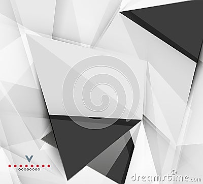 Triangular modern abstract background Vector Illustration