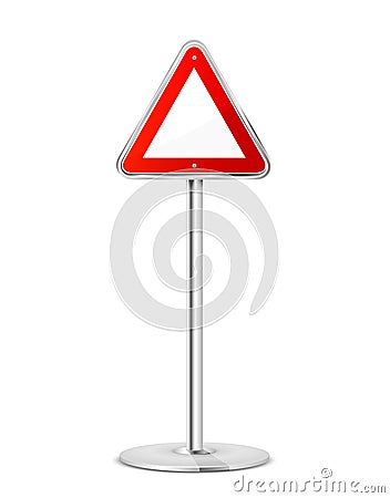 Triangular road sign Vector Illustration