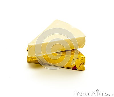 Triangular Spread Cheese Stock Photo