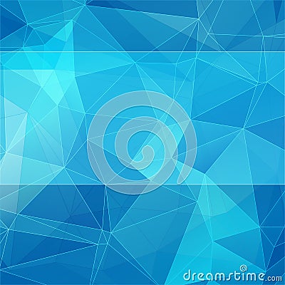 Triangular style blue abstract background Vector Illustration