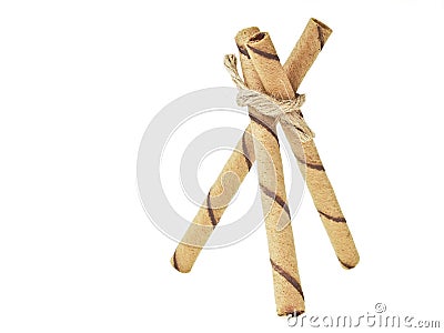 Triangular wafer stick Stock Photo