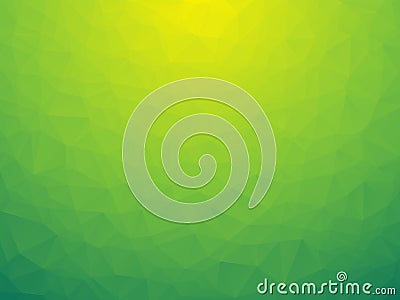 Triangular yellow green bio background Vector Illustration