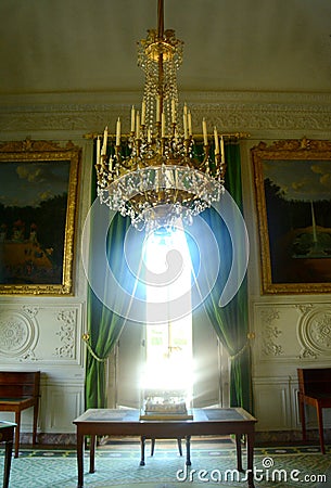 Trianon Window View, Versailles Editorial Stock Photo