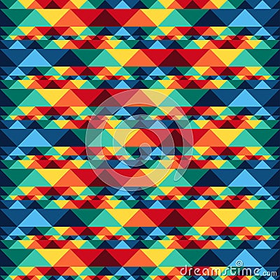 Tribal abstract seamless pattern aztec geometric Vector Illustration