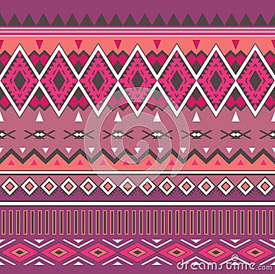 Tribal boho seamless pattern. Ethnic geometric ornament. Vector Illustration