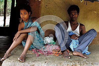 Tribal Community in Orissa Editorial Stock Photo