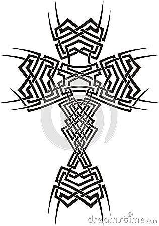 Tribal cross Vector Illustration