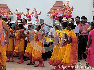 Traditional Immersion of Durga Pooja Editorial Stock Photo