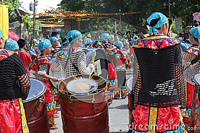 Tribal drummers Philippines Editorial Stock Photo