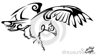 Tribal eagle Vector Illustration