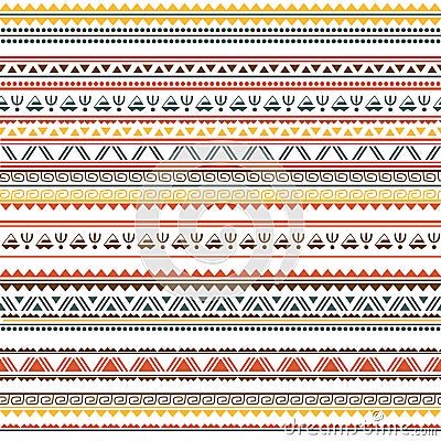 Tribal ethnic seamless pattern Vector Illustration