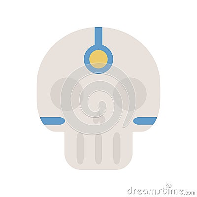 Tribal Ethnic Skull Bone. Native American Indian Theme. Day of the Dead. Vector Illustration