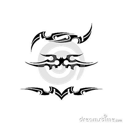 tribal ethnic tattoo icon illustration design logo Cartoon Illustration