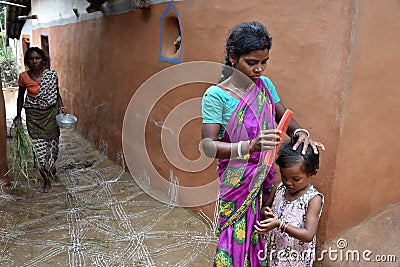 Tribal Family Editorial Stock Photo