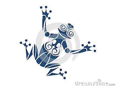 Tribal frog Vector Illustration