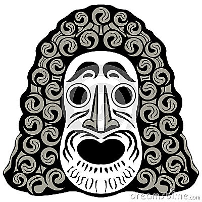 Tribal head Vector Illustration