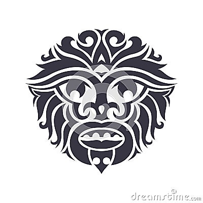 Tribal Mask Vector Illustration