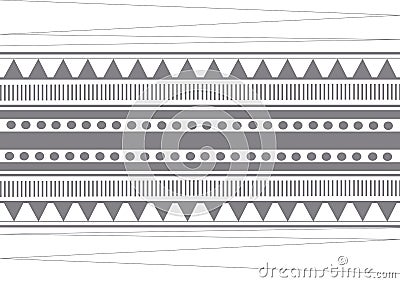 Tribal pattern background vector Vector Illustration