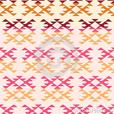 Tribal southwestern native navajo seamless pattern Vector Illustration