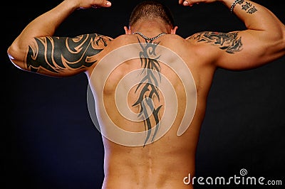 Tribal tatt's Editorial Stock Photo