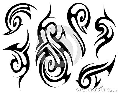 Tribal tattoo set Vector Illustration