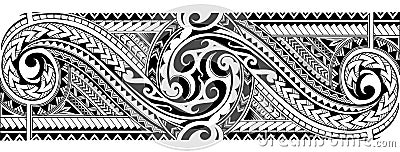 Tribal tattoo sleeve Vector Illustration