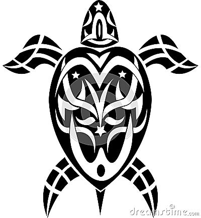 Tribal tattoo turtle Vector Illustration