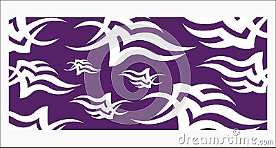 Tribal vector tattoo fire pattern for hand tattoo designs Vector Illustration