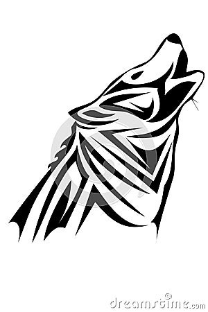 Tribal wolf Vector Illustration